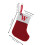 Knitted Red Christmas Stocking with Plush Cuff 2