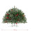 Kerst LED-dennenkrans met rode bessen, 1,80 m 2