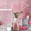 Décoration murale nœud rose 30 x 30 cm 4