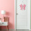 Décoration murale nœud rose 30 x 30 cm 5