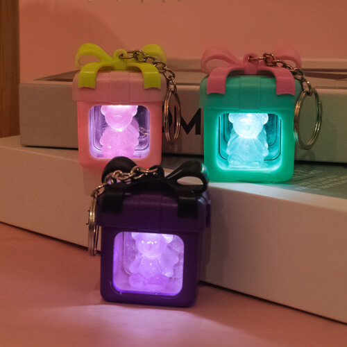 Surprise Mystery Gift Box Keychain Accessory Glowing Mini-Green 2