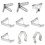 Stainless Steels Multi-Hole Grill Probe Clip Accurate-P18B63 2