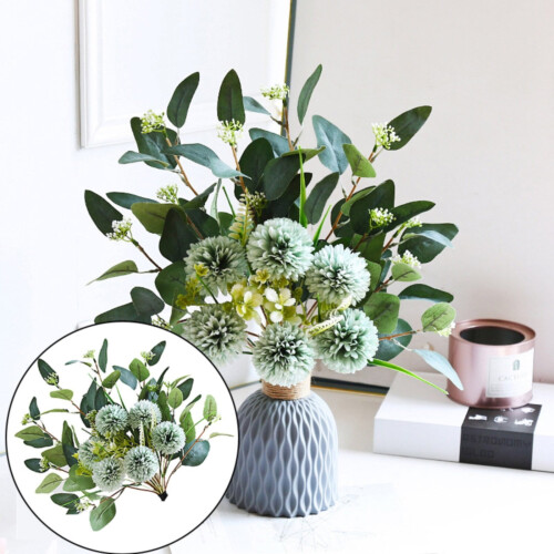 Bouquet de chrysanthèmes artificiels, table de fleurs en soie 1