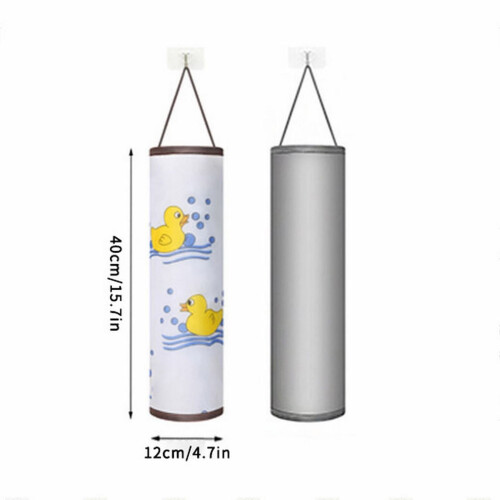 Hanging Plastic Bag Holder – Polyester Mesh, 4.7 x 15.7 in 2