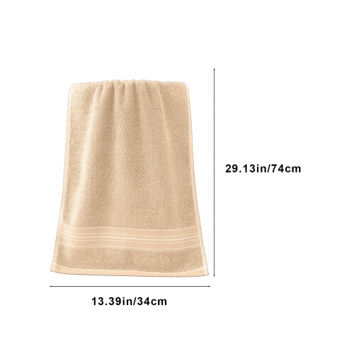 Bomullshandduk Beige 74x34cm 2