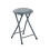 Padded Folding Stool - Grey 1
