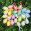 24-Pack Paintable Easter Hanging Eggs, Plastic, Multicolour 4