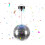 Palla da discoteca da 20 cm con motore e luci LED 1
