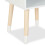 Comodino per bambini con ripiano, gambe in legno 6