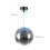 Palla da discoteca da 20 cm con motore e luci LED 4