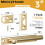 Barn Slide Latches Door Bolt Lock Bathroom Home Security-Gold 3