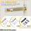 Barn Slide Latches Door Bolt Lock Bathroom Home Security-Gold 6