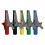 Alligator Clips Large Size Connectors Terminals 4mm-gray red 7