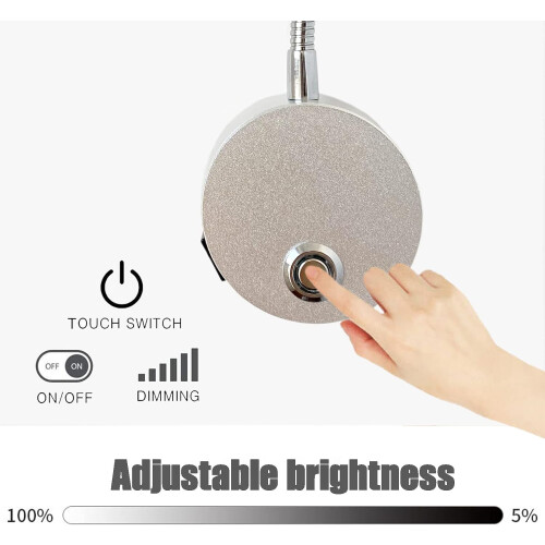 Dimmable wall mounted reading light LED bedside reading light with_Surprise Gift 2