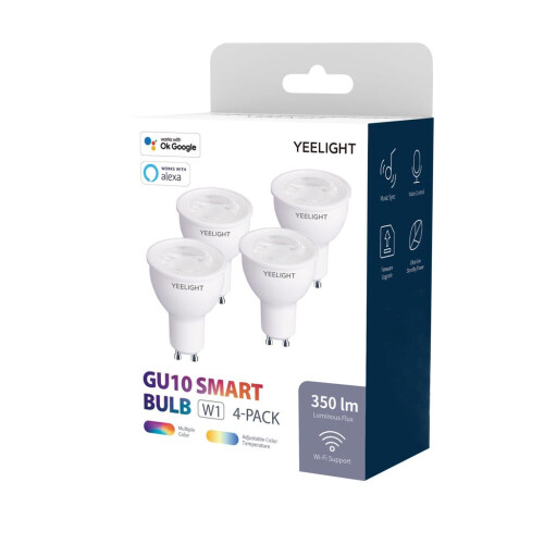 LED Smart Bulb GU10 White color 4pcs /pack_48/White_Surprise Gift 1