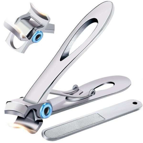 Black Friday Nail Clippers compatible Thick Nails, Avoid Complicated Trimmings - Nail Scissors_silver/Silver_Surprise Gift 1