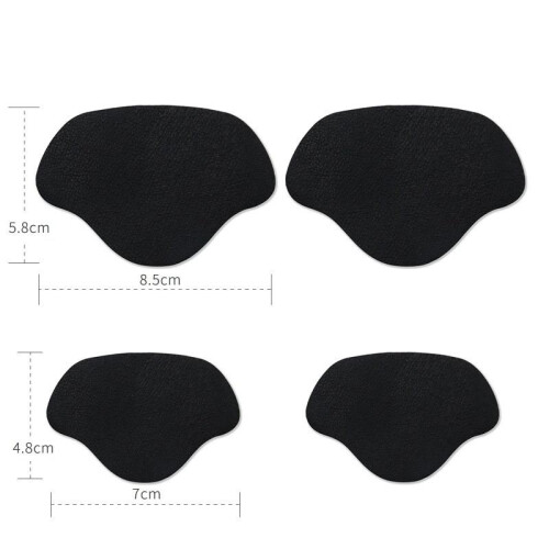 Black Friday 4-pack Heel Inserts - Repair Patches - Soft Effective, Shoe Inserts_black/Black_Surprise Gift 2