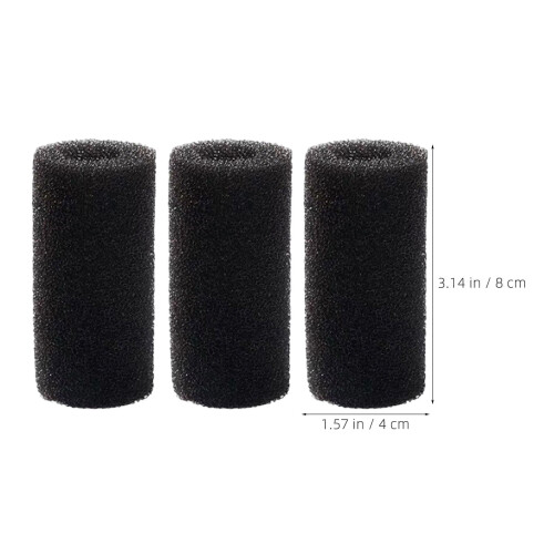12Pcs Black Pre-Filter Sponge Replacement for Aquarium Filter Intake 1
