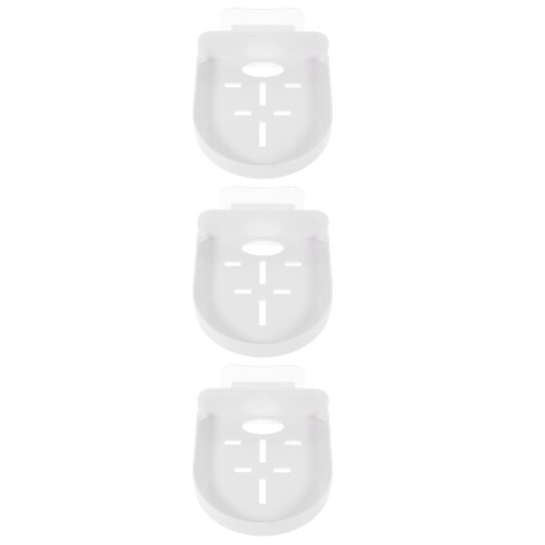 3Pcs Wall Router Holder Plastic Shelf White Camera Storage Rack 2