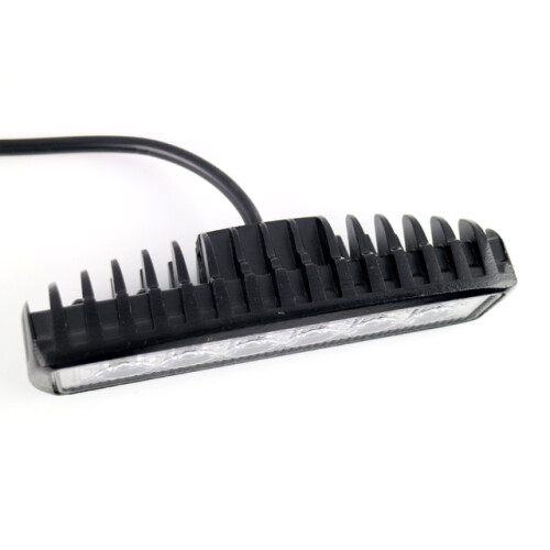 2 LED 18w 12 - 24V φως εργασίας - φως οπισθοπορείας μίνι led ράμπα Flood_black/Black_Surprise Δώρο 2