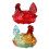 Crystal Glass Chicken Shape Candy Dish,Retro Candy Bowl-Red 2