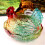 Crystal Glass Chicken Shape Candy Dish,Retro Candy Bowl-Red 7