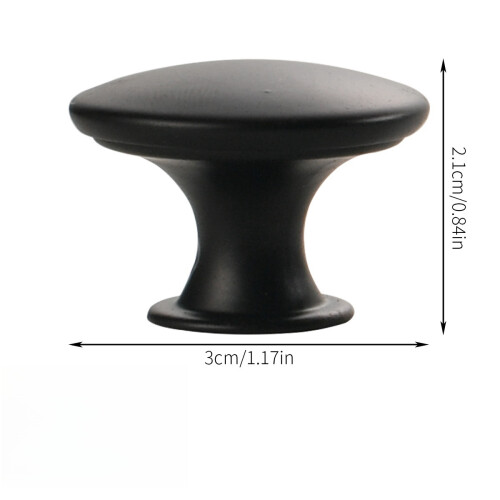 Cabinet handles drawer handles knobs with screws 12-pack_Black_Surprise Gift 2