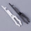 Set van 5 glasbreuk reset sleutels Premium plastic-Zwart 6