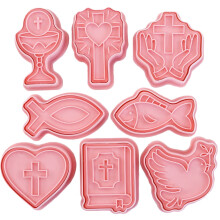 8-teiliges Osterkeksausstecher-Set – PP Backformen, Kreuz