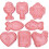 8-Piece Easter Cookie Cutters – PP Baking Molds, Cross, 1