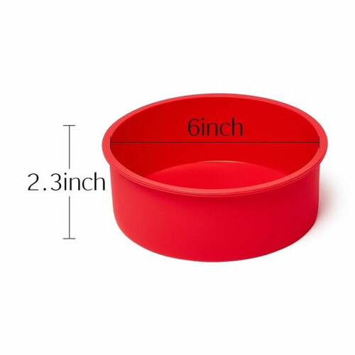 6 Inch Purple Silicone Round Cake Pan 1