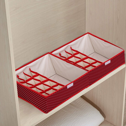 13-Compartment Foldable Underwear Organizer Box 1