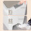 30L White ABS Foot-Operated Trash Can with Lid 5