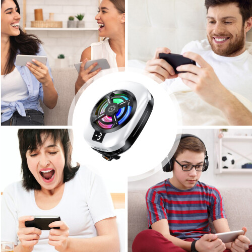 Phone Cooler with Back Clip – 15W, Low Noise, Rechargeable 2