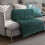 Flannel Throw Blanket 150x100cm Green Polyester 5