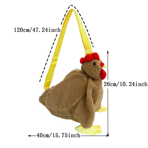 Damenhandtasche in Hühnerform, 1 Stück 1