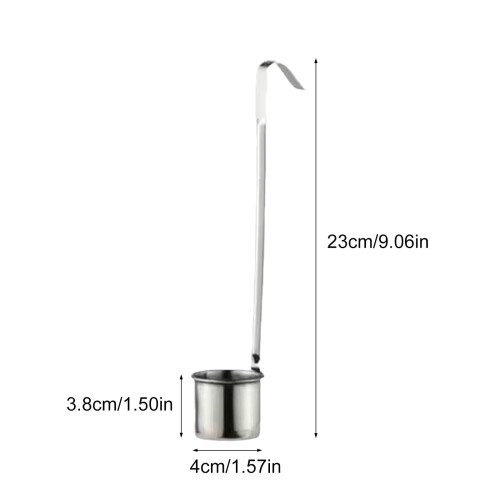 304Stainless Steel Wine Dipper Flat Bottom Spoon1pc 1