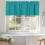 Teal Rod Pocket Valance 42x18 in – Light Filtering 4