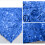 Glitter Round Tablecloth 47x47 in Blue 5