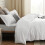 Housse de couette King – Microfibre doublement brossée avec fermeture éclair, 4