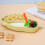 Yellow Rabbit Silicone Divided Dinner Plate, 3-Compartment 4