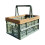Collapsible Plastic Storage Crate with Handle, Stackable 2