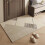 Beige Striped Polyester Carpet 60x40cm 1
