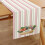 Floral Linen Table Runner 13 x 72 in 1