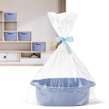 Cotton Rope Basket 12 x 8 x 5 in with Handle and Gift Bag