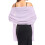 Damesavondsjaal van chiffon, paars, one size 1
