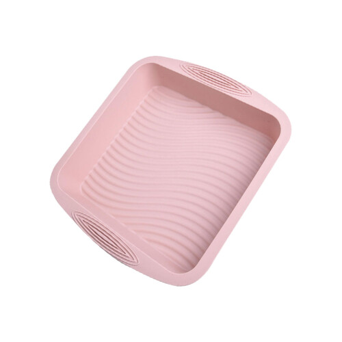 Forma de silicone para bolo, resistente ao calor e própria para forno, 23 cm (9 polegadas)