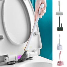 Silikon-Toilettenbürste mit gebogenem Kopf – 1 Stück