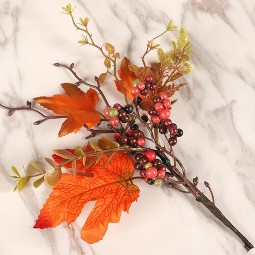 Artificial Pumpkin & Maple Leaf Cutting – Thanksgiving