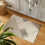Beige Striped Polyester Carpet 60x40cm 5